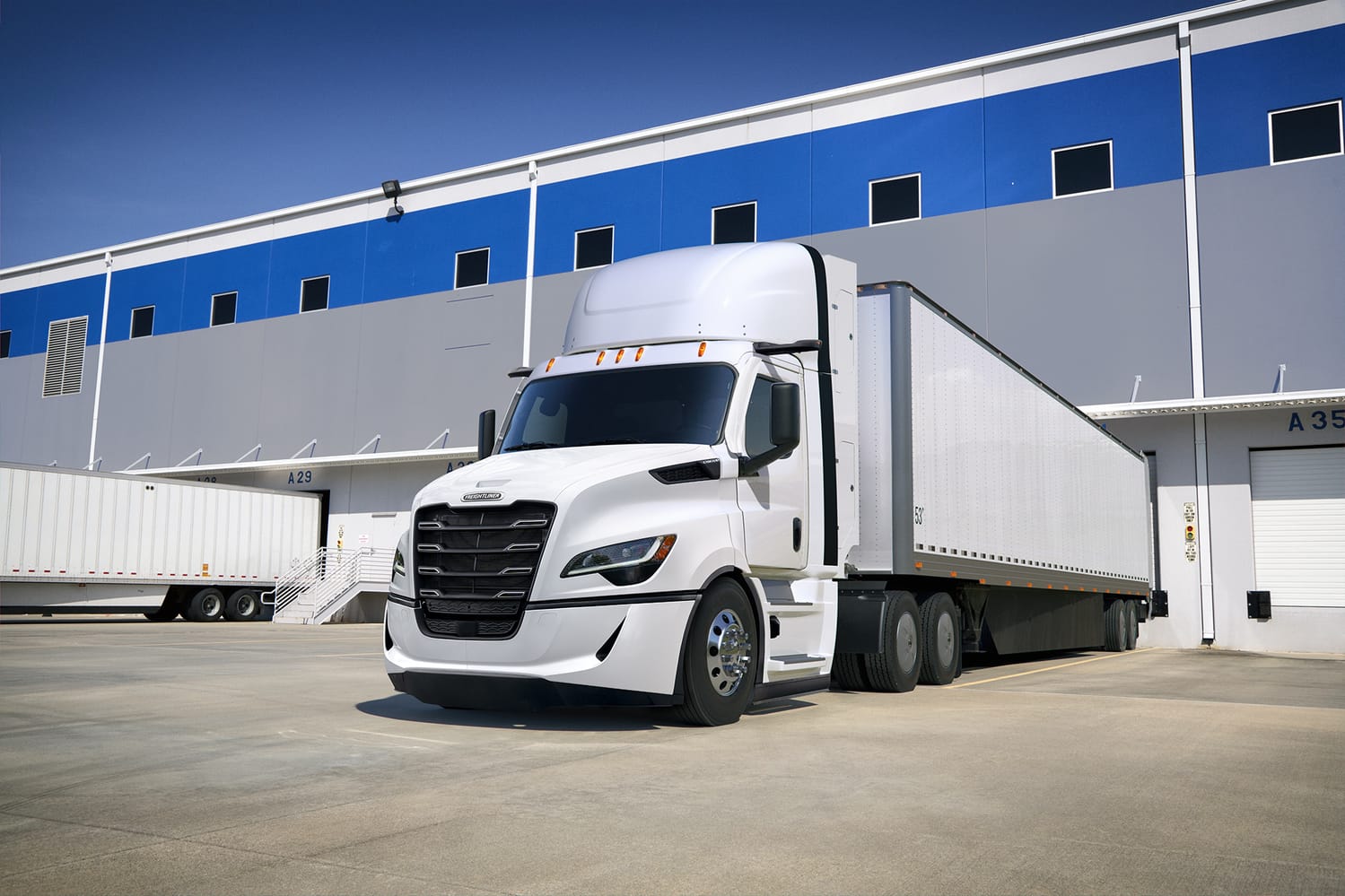 C AND G MAHIL truck at warehouse